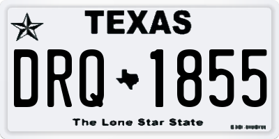 TX license plate DRQ1855