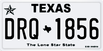 TX license plate DRQ1856