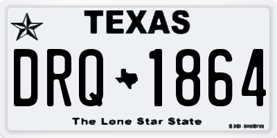 TX license plate DRQ1864