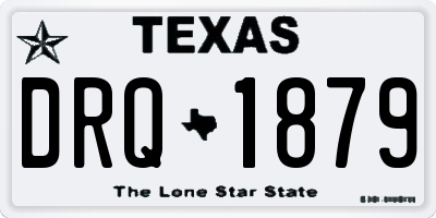 TX license plate DRQ1879
