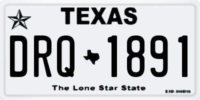 TX license plate DRQ1891