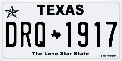 TX license plate DRQ1917