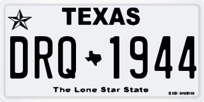 TX license plate DRQ1944