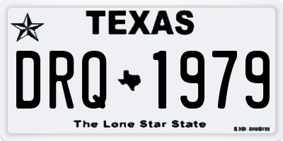TX license plate DRQ1979
