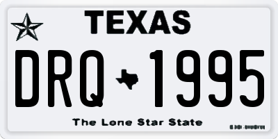 TX license plate DRQ1995