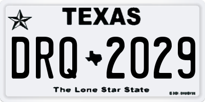 TX license plate DRQ2029