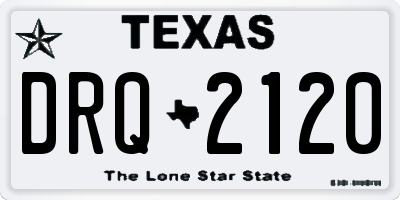 TX license plate DRQ2120
