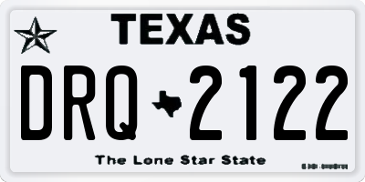 TX license plate DRQ2122