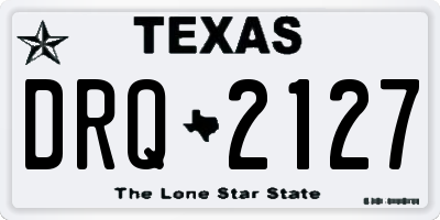 TX license plate DRQ2127