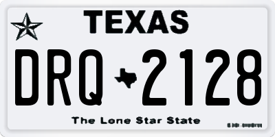 TX license plate DRQ2128