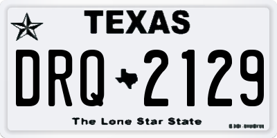 TX license plate DRQ2129