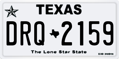 TX license plate DRQ2159