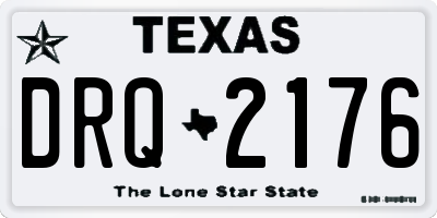TX license plate DRQ2176