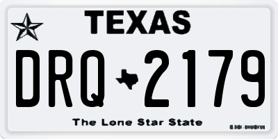 TX license plate DRQ2179