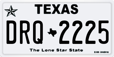 TX license plate DRQ2225