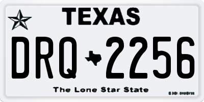 TX license plate DRQ2256