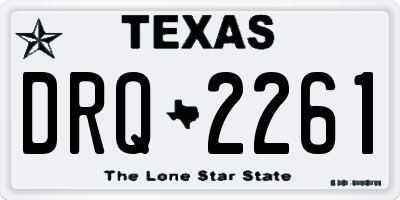 TX license plate DRQ2261
