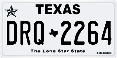 TX license plate DRQ2264