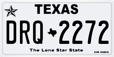 TX license plate DRQ2272