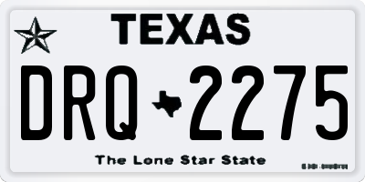 TX license plate DRQ2275