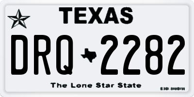 TX license plate DRQ2282