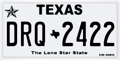 TX license plate DRQ2422