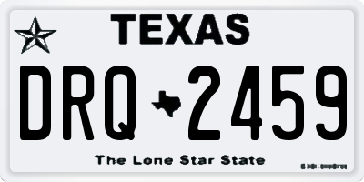 TX license plate DRQ2459