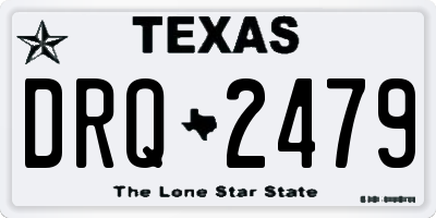 TX license plate DRQ2479