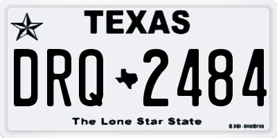 TX license plate DRQ2484