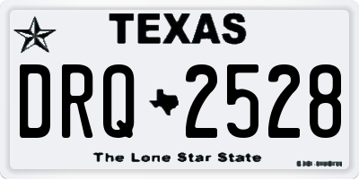 TX license plate DRQ2528