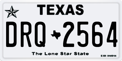 TX license plate DRQ2564