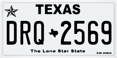 TX license plate DRQ2569