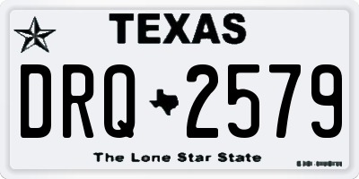 TX license plate DRQ2579