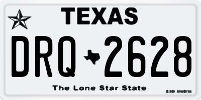 TX license plate DRQ2628
