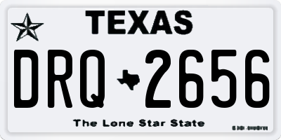 TX license plate DRQ2656