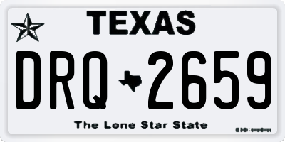 TX license plate DRQ2659