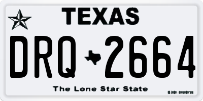 TX license plate DRQ2664