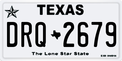 TX license plate DRQ2679