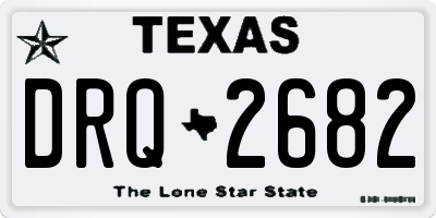 TX license plate DRQ2682