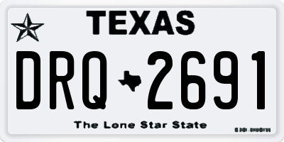 TX license plate DRQ2691