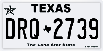 TX license plate DRQ2739