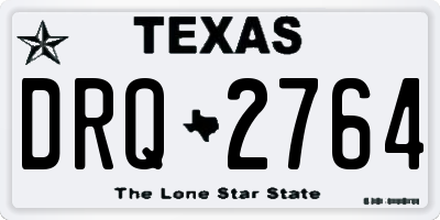 TX license plate DRQ2764