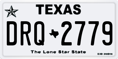 TX license plate DRQ2779