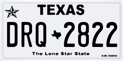 TX license plate DRQ2822