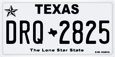 TX license plate DRQ2825