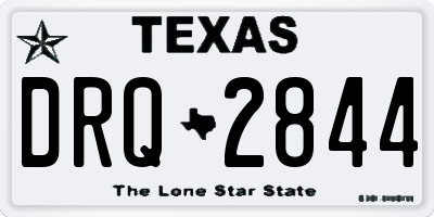 TX license plate DRQ2844
