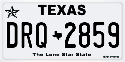 TX license plate DRQ2859