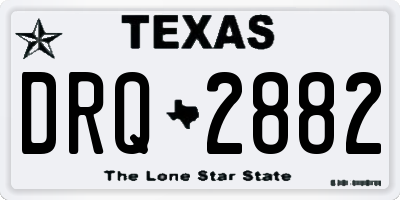 TX license plate DRQ2882