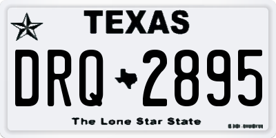 TX license plate DRQ2895