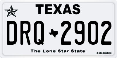TX license plate DRQ2902